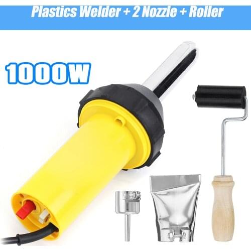 220V 1000W Heat Plastic Hot Gun Air Adjustable Temperature Welding Torch Hot Air Blower Accessories for Welder Machine