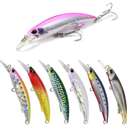 1Pcs 9.2cm 40g Sinking Wobbler 3D Eyes Fishing Lure Minnow Aritificial Hard Bait Fishing Lures Treble Hooks Crankbait Floating