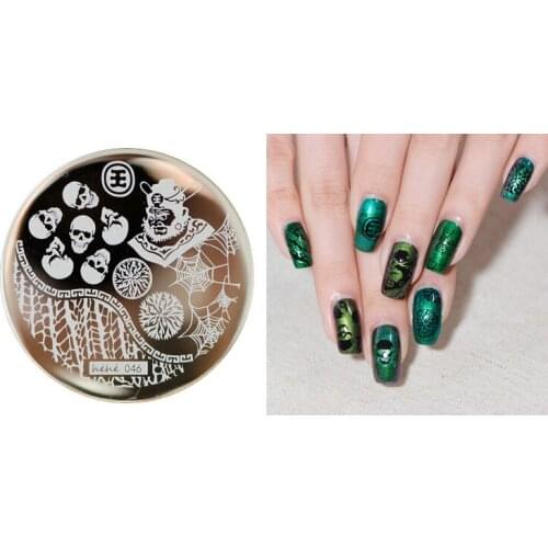 On sale !!1PC Nail Stamping Plate Image Transfer Templates Stamp Tool hehe46--Lu Pan serial series