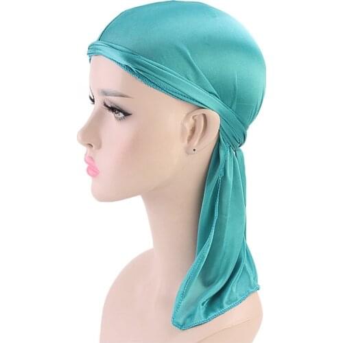 Bicycle Hat Outdoor Sports Bicycle Headscarf Pirate Scarf Headgear Men Women Simulation Silk Long Tail Scarf Cap