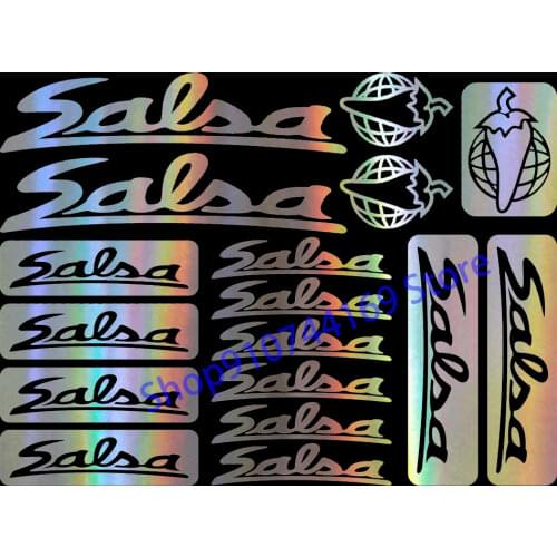 Compatible FOR Salsa Cycles Vinyl Decals Stickers Sheet Bike Frame Cycling Bicycle