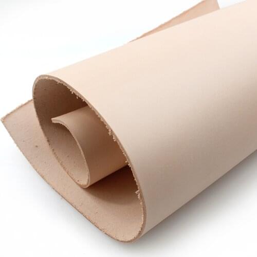 High Quality Tanned Leather Piece Genuine Leather Full Grain Cowhide Original Yellow DIY Leathercraft Making Wallet Material