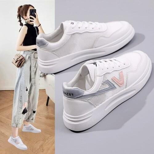 Breathable Mesh Sneakers Women 2021 NEW Comfortable Casual Shoe Soft Sole Platform Trainer Ladies Sports Shoe