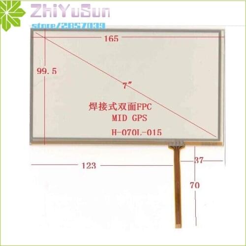 ZhiYuSun H-070L-015 7Inch 165mm*100mm 4Wire Resistive TouchScreen Panel Digitizer 165*100 this is compatible