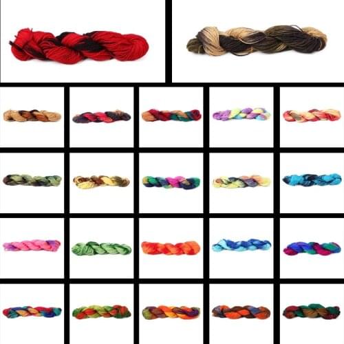 1Ball x50g Knitted Chunky Hand-woven Acrylic Rainbow Colorful Knitting Scores Yarn Needles Crochet Weave Thread W210