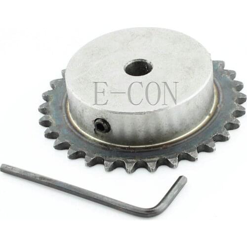 1pcs 12mm Bore 32 Teeth 32T Metal Pilot Motor Gear Roller Chain Drive Sprocket