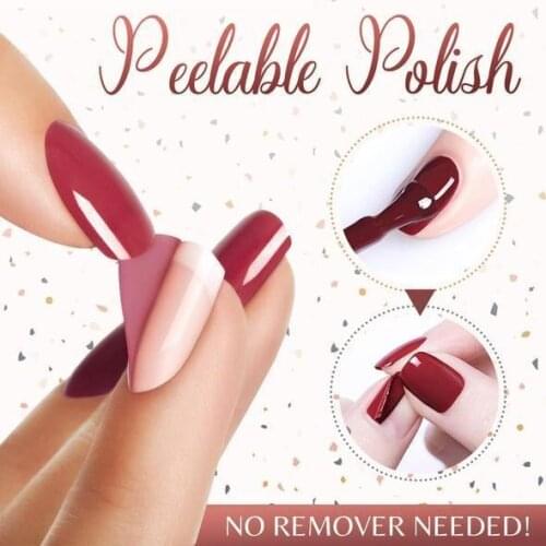 1pc Peel Off Nail Polish OOTD Quick-drying In 60 Seconds Water-based Nail Polish Various Colors DIY Beauty supplies