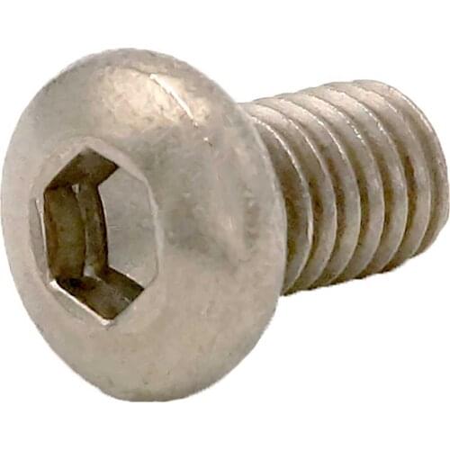 20PCS M3x0.5 M4x0.7 Thread Length 6/8/10/12/16/20/25/30/35/40/45/50mm GR2 TA2 Pure Titanium Hex Socket Dome Cap Screw Bolt