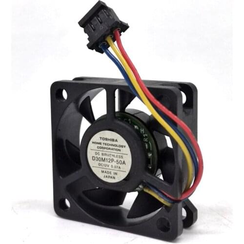 30mm fan New D30M12P-50A 3cm 301012V silent fan For North-South Bridge set-top box hard disk box fan