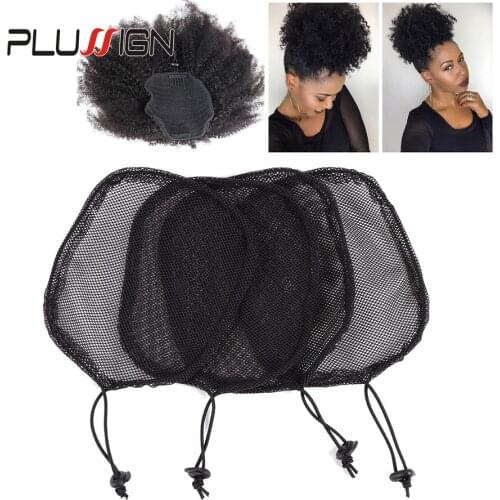 5-15Pcs Hair Net Making Ponytail Hairnet Adjustable Strap On The Back Weaving Cap Glueless Wig Cap Good Quality Free Shipping