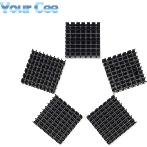 5pcs 35*35*10mm Heatsink Radiator Cooler Cooling Fin Aluminum Heat Sink for LED, Power IC Transistor, Module PBC 35X35X10mm