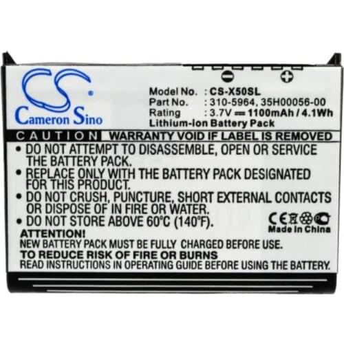 Cameron Sino 1100mah battery for DELL Axim X50 Axim X50V Axim X51 Axim X51V 310-5965 U6192 batteries