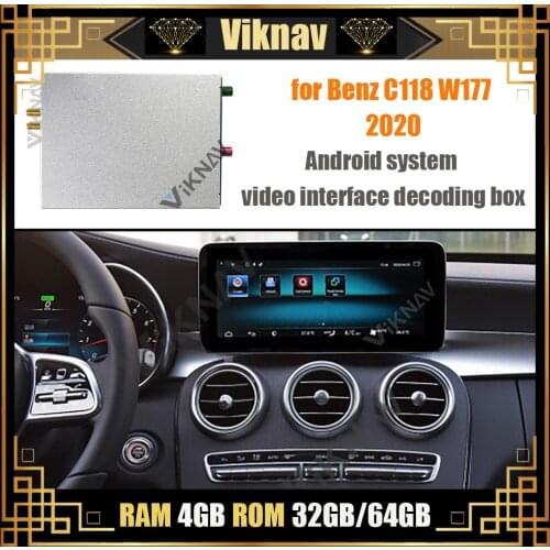 Car GPS navigation Android system video interface decoding box for-Mercedes Benz C118 W177 2020 decoding tool