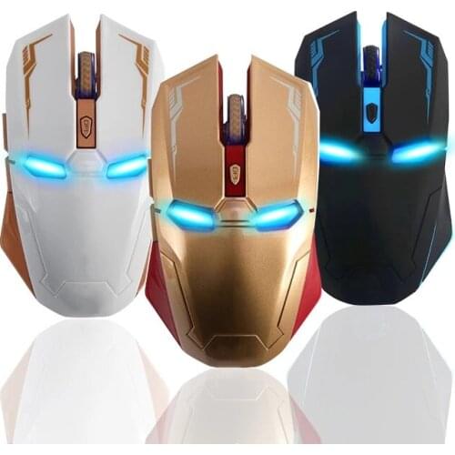 Mause Wireless Mouse 3d Mini New Arrival Top Fashion 2019 Recommend Iron Man Wireless Gaming Gamer Computer Mice free Shipping