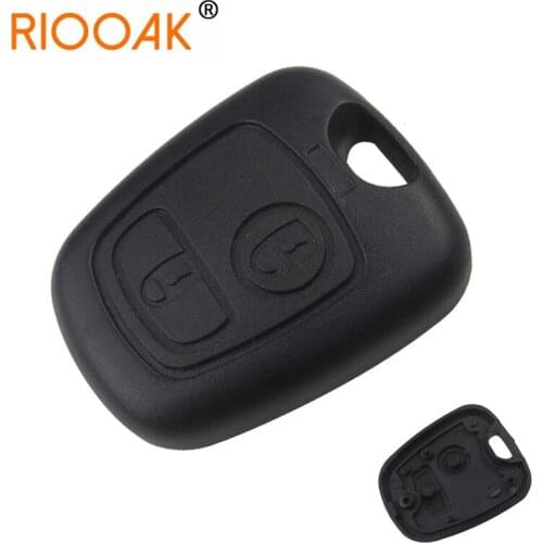 Car Key Shell Fob Cover Replacement 2 Button Remote Blank Cover Case No Blade For Peugeot 107 206 207 306 307 407 Citroen
