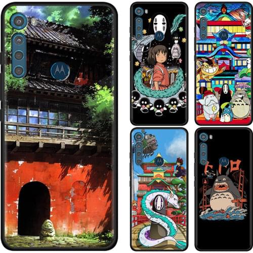 Studio Ghibli Spirited Totoro Phone Case for Motorola One Fusion Hyper G9 Play G8 Power Lite G30 E6s Edge Plus G Stylus Cover