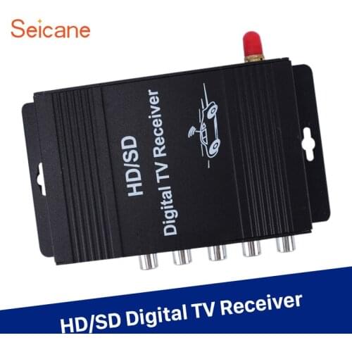 Seicane Universial HD Digital TV receiver for Audi BMW Buick Chevrolet Chrysler Dodge Ford G 2 audio output 4 video input/output
