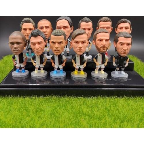 Soccer Player 2.5inch Mini Model JV .C Ronaldo Buffon Dibala Footballplayer 6.5CM Action Figures Doll