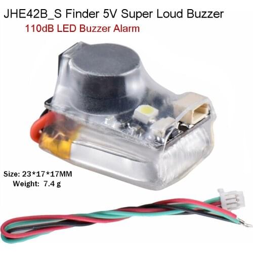 JHE42B JHE42B_S Finder 5V Super Loud Buzzer Tracker 110dB with LED Buzzer Alarm For FPV Drone Flight Controller