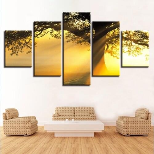 Beautiful Scenery HD Printed 5 Piece Canvas Art Scenery Painting Wall Pictures for Living Room Home Decor Anime Poster Wall Art