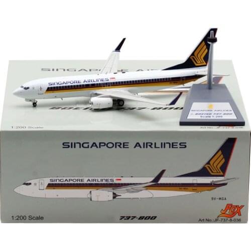 Diecast 1:200 Scale B737-800 9V-MGA Planes Airplanes Singapore Airlines Alloy Aircraft Plane Model Collectible Model Souvenir