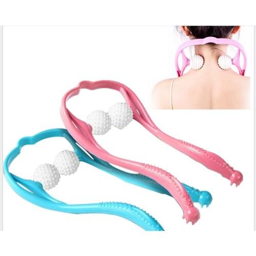 1 Pcs Yoga Equipment Neck Massager Manual Neck Massage Pain Relief Tool Health Care Relaxation Cervical Vertebra Physiotherapy