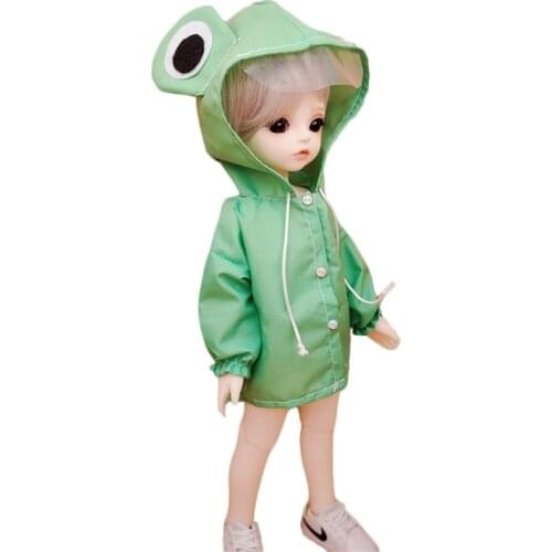 1/6 doll clothes Rain Coat also Fit GSC,OB11 Lovely Fashion Rainwear Obitsu11 ob11 Outfit 1/12 bjd, our generation cool stuff