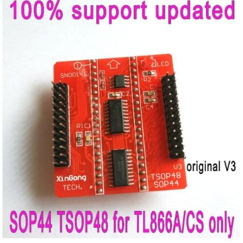 Original Adapters SOP44 TSOP48 ZIF adapter kit only for MiniPro tl866ii plus programmer Universal Programmer V3 Base adapter
