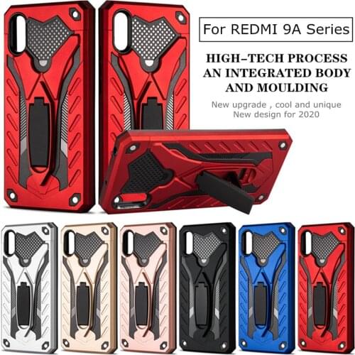 Shockproof Armor Phone Case For xiaomi Redmi 7 Y3 GO 7A Note9S 9Pro S2 Y2 K20Pro 4a Bracket Anti-Fall Cover Silicon Bumper Case