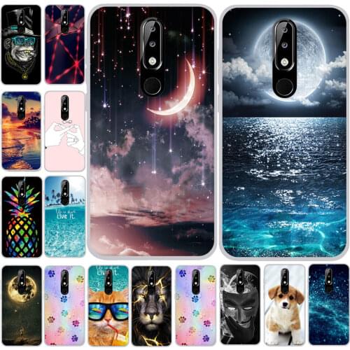 TPU Silicone Bumper For Nokia 5.1 Plus Case 3D Patterned For Nokia X5 Phone Shell Case Cover 5.86 inch For Nokia X5 Bumper