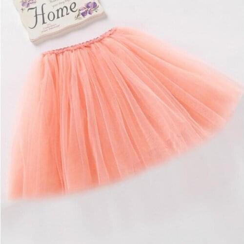 2019 New Fashion skirts girls skirts princess lovely tutu skirts 2-10Year kids summer clothes 3 layers gauze short girls skirts