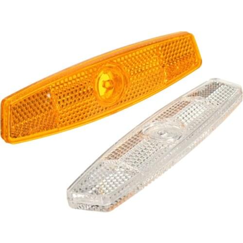 1 Pair Bicycle Bike Wheel Safety Spoke Reflector Sheet Mount Clip Reflective Warning Parts SAL99