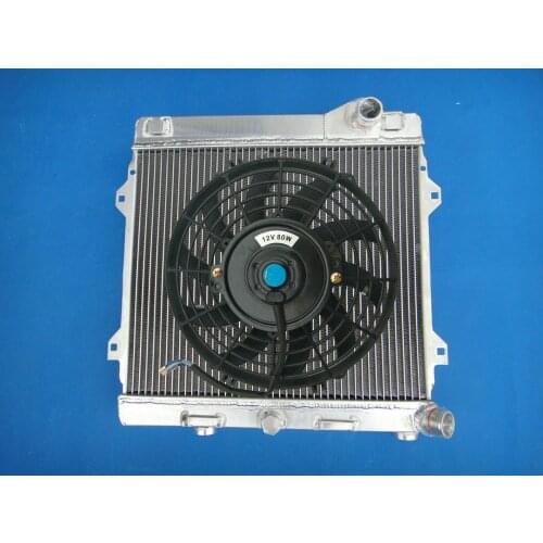 3 Rows Aluminum Radiator + Fan For BMW E30 M3 1985-1991/320is S14B Engine 2.3L 1987-1993 CSL S14 2.3