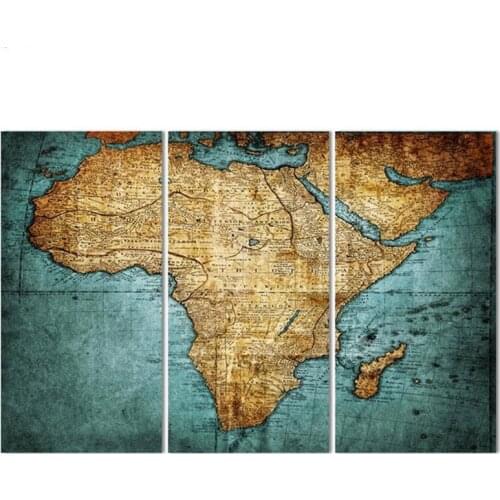 3pcs world map Restoring Ancient diy diamond paintings by number full square round 5d cross stitch wedding decoration ZP-2823