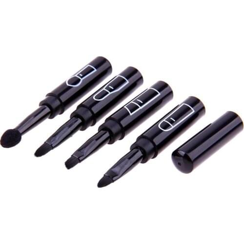 4 in 1 Portable Retractable Makeup Brush Lipbrush Eyelash Eyeliner Eyeshadow Eyebrow Brush Travel Make up Brushes Maquiagem