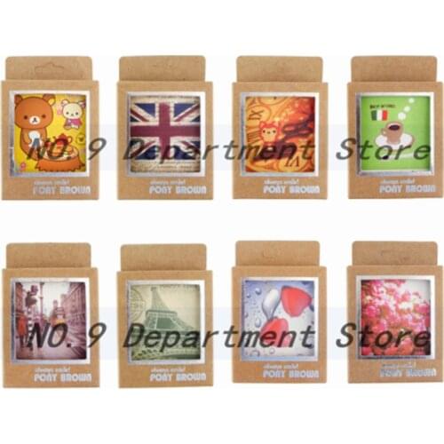 40pcs/box 8 designs Optional cartoon animals retro Landscape/Life/Flag/Love mini Gift greeting card set postcard Message card