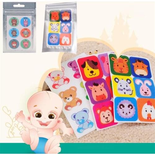 6PCS/Bag Mosquito Repellent Stickers Random Animal Pattern 100% Natural Non Toxic Pure Essential Oil Keeps Insects Far Away Camp