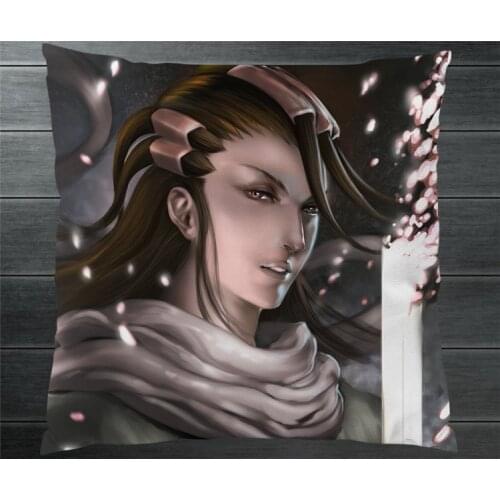 Anime Comics BLEACH Kuchiki Byakuya Fanart 40*40cm Two Side Pillowcase Pillow Case Cover Cosplay Otaku Gift BED/SOFA/CAR Decor