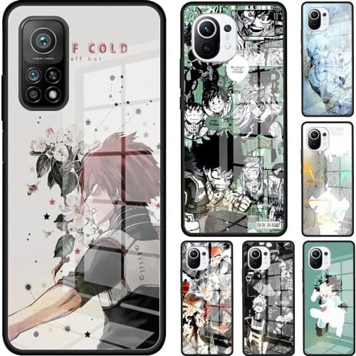 My Hero Academia Tempered Glass Phone Case For Xiaomi Mi 11 Ultra Poco X3 NFC 10T Pro Note 10 Lite 5G 9T M2 F2 11i Cover