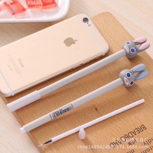 D6 cute lovely animal crazy stationery city Judi rabbit pen cute rabbit lovers pen 0.5mm student stationery factory wholesale
