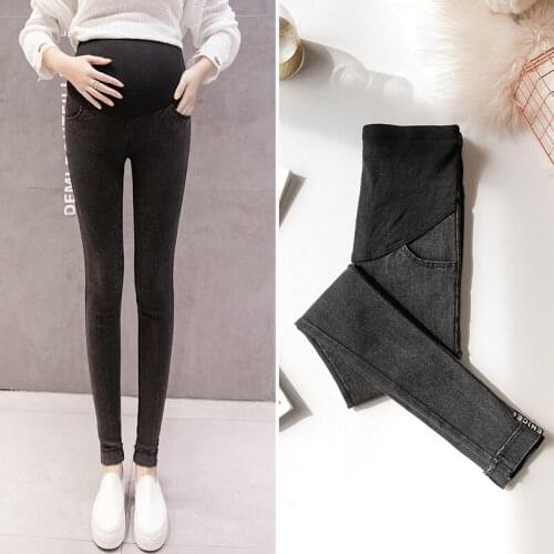 Stretch Jeans Maternity Clothes For Pregnant Women Pants Denim Elastic Waist Skinny Pregnancy Clothing Spring Summer Jeans New