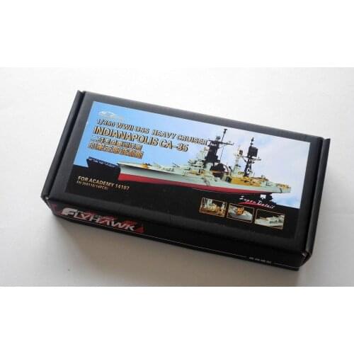 Flyhawk 350116 1/350 USS Cruiser Indianapolis for Academy top quality