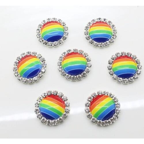 Limited Edition 10pcs 20mm circularity Diy jewelry Accessories Rhinestone Wedding Invitation Clothing Accessories