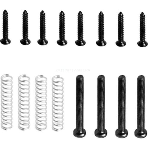 Humbucker Pickup Screws Springs Kit Ring Surround Mounting Guitar Parts Black Dropship