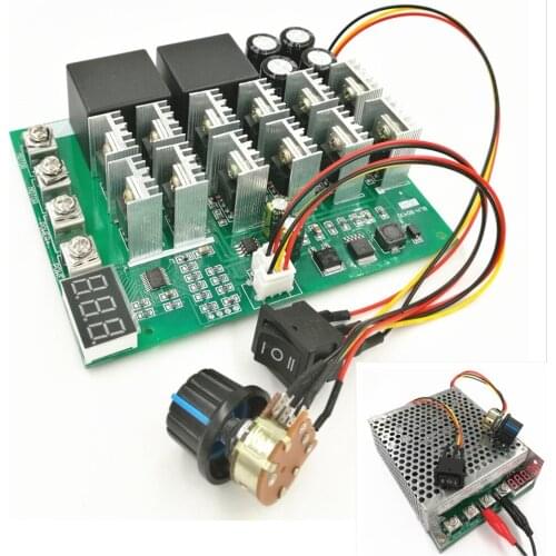 30PCS PWM DC 12v / 24v / 36v / 48v 60A 3000W Motor Speed Controller With Reverse Switch And Outer Casing PWM HHO RC Controller)