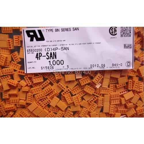 4P-SAN housings yellow color Connectors terminals housing 100% new and original parts