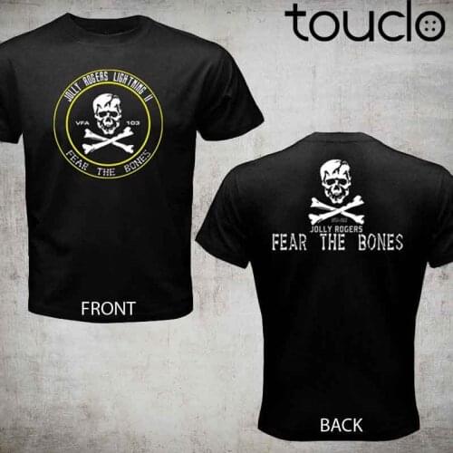 Fashion Hot sale NEW VFA 103 VF 84 Jolly Rogers Fear the Bones US Navy Strike Fighter t shirt tee shirt