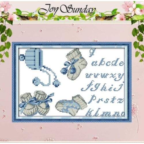 Baby Shoes and Hats Counted Cross Stitch 11CT 14CT Handmade Cross Stitch Set wholesale Cross-stitch Kits Embroidery Needlework