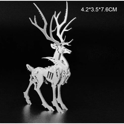 Newly Steel Warcrafts 3D Metal Puzzle Set Manually Assemble Animal Models with High Difficulty for Adults Kids Gift Collection
