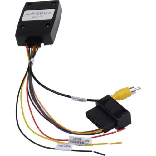 Volkswagen Facotry Original Camera Adapter Plug Cable RGB To RCA Video Output to Aftermaket Car DVD Radio